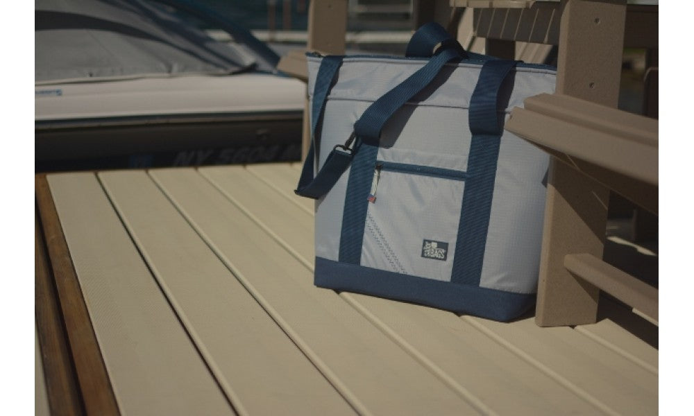 SailorBags Silver Spinnaker Vegan Cooler Tote