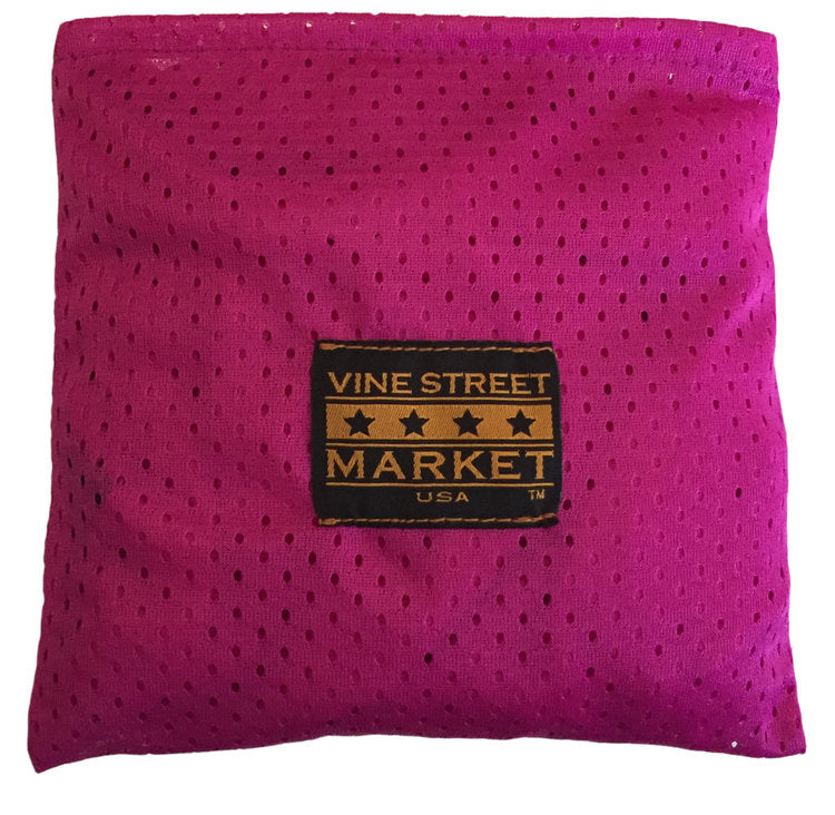 Vine Street Market USA Fuchsia Quick-dry Mesh Gym Athletic Tote