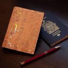 White Rhino Unisex Cork Vegan Eco friendly Passport Wallet