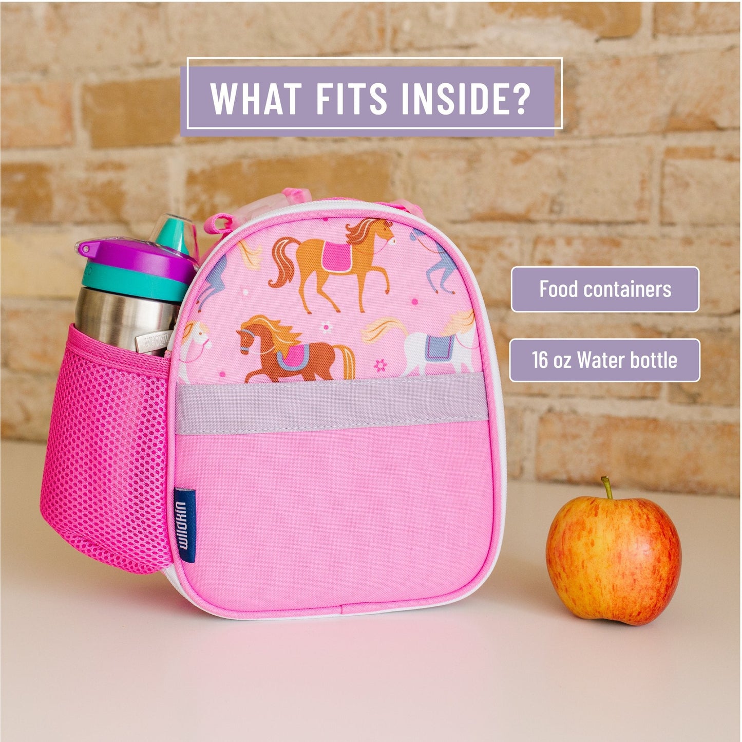 Wildkin Vegan Clip-in Lunch Box+Pack It All 15" Backpack Set