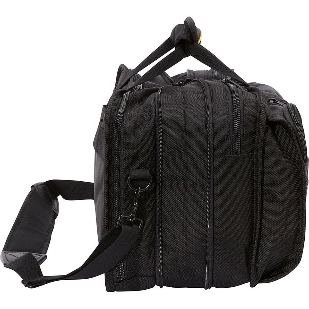 A. Saks Expandable Ballistic Nylon Durable Organizer Briefcase