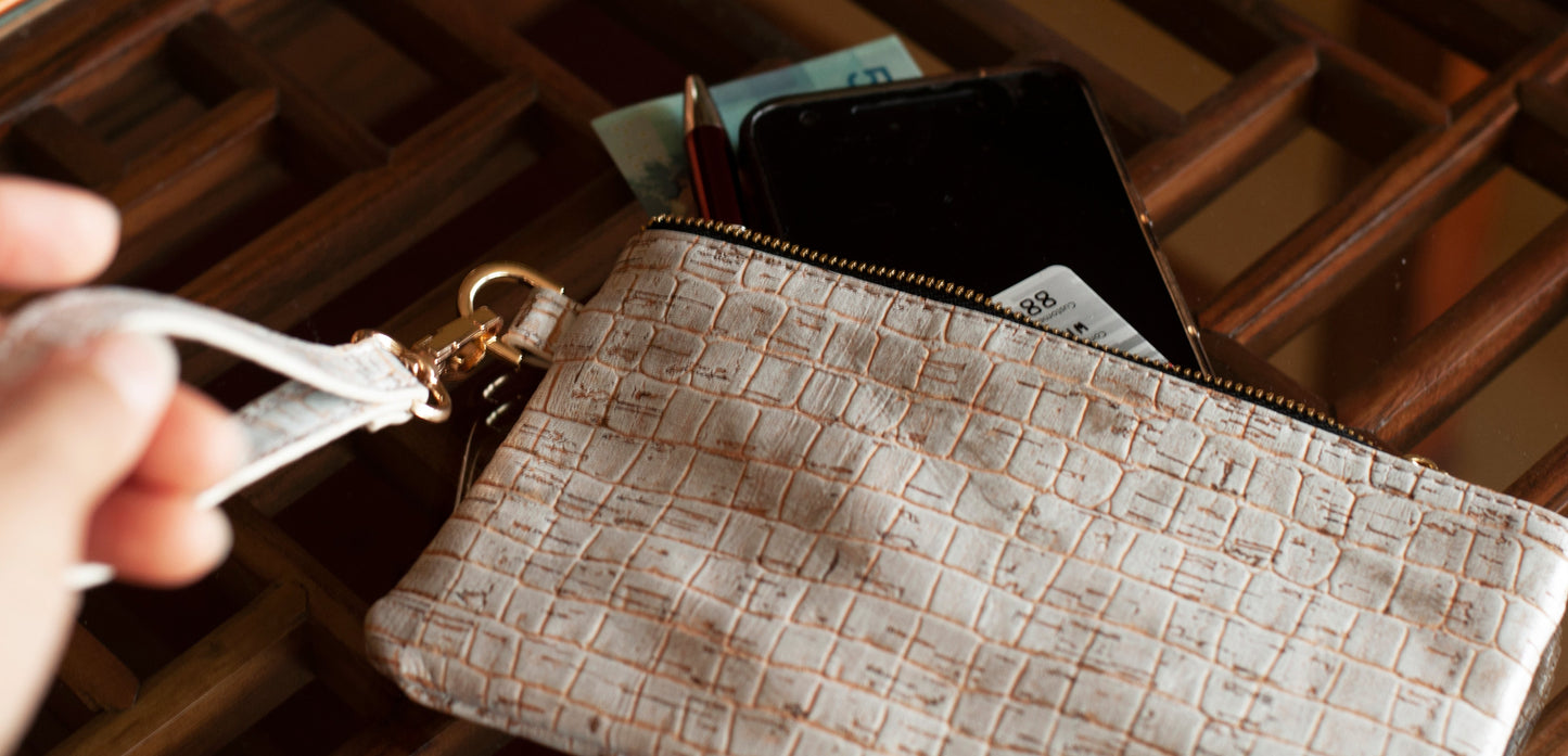 White Rhino Shoulder bag+ Wristlet+ Passport Wallet Bundle Set