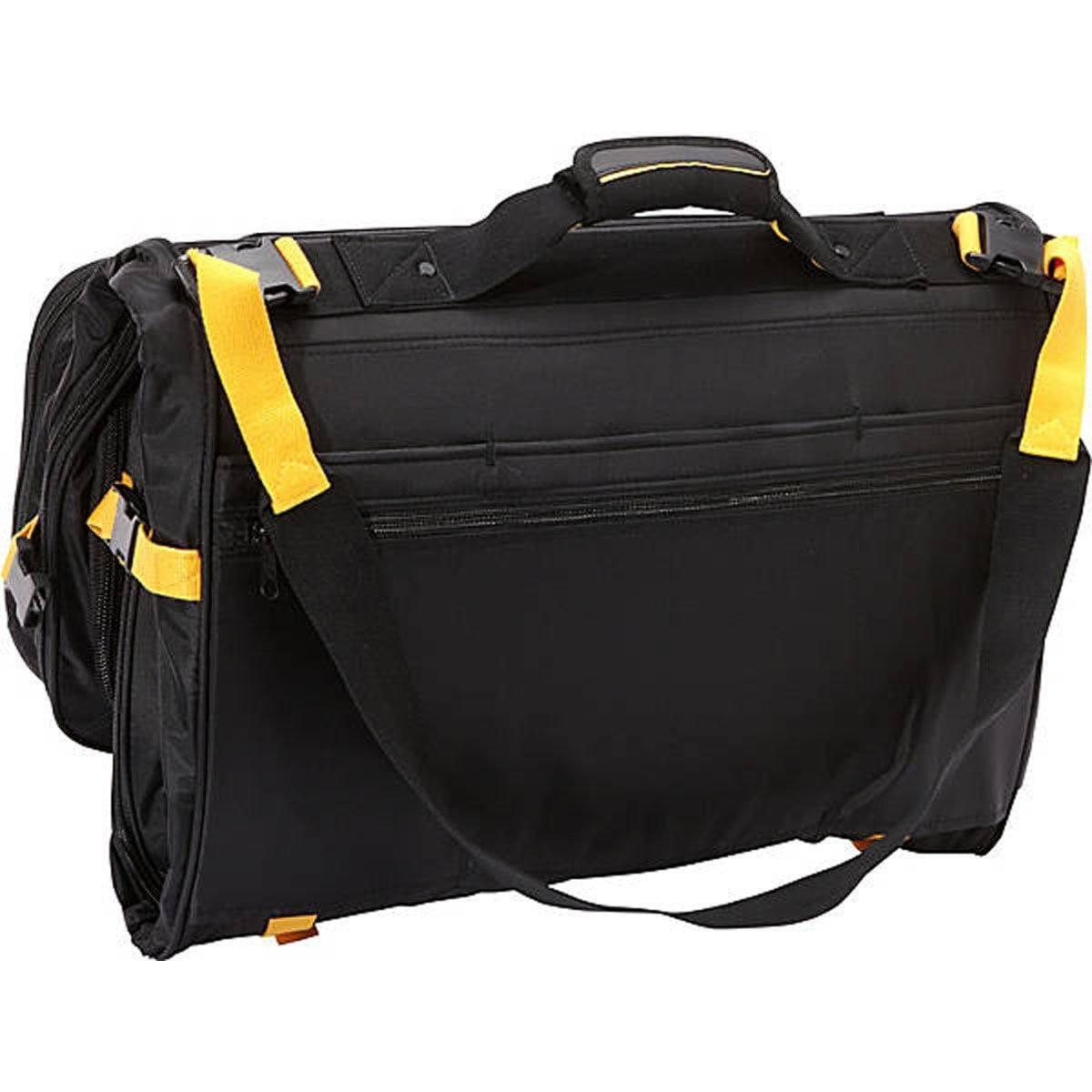 A. Saks Vegan Compact Expandable Deluxe Tri-Fold Carry On Garment Bag