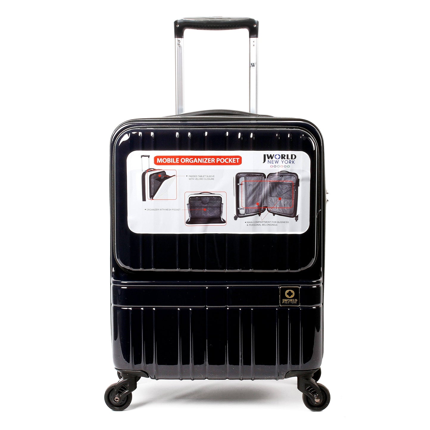 J World New York 18" CUE Lightweight Hardside Carry-On
