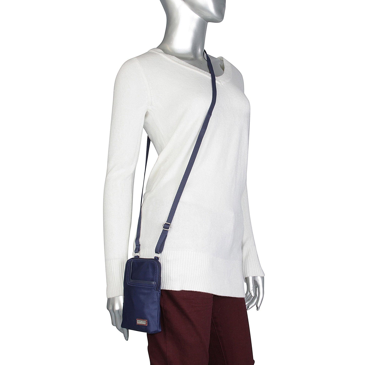 Hadaki Eco-friendly and Vegan Nylon Womens Mobile Cell Phone Crossbody Bag