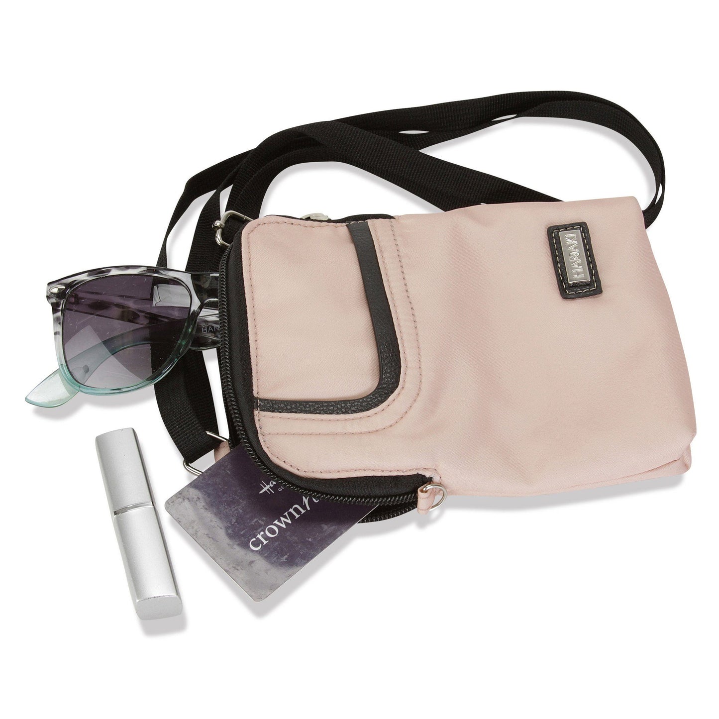 Hadaki Eco-friendly and Vegan Nylon Womens Mobile Cell Phone Crossbody Bag