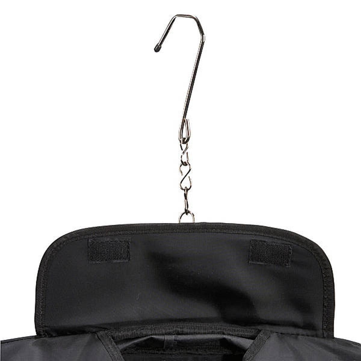 A. Saks Expandable Suit & Dress Travel & Storage Black Garment Bag
