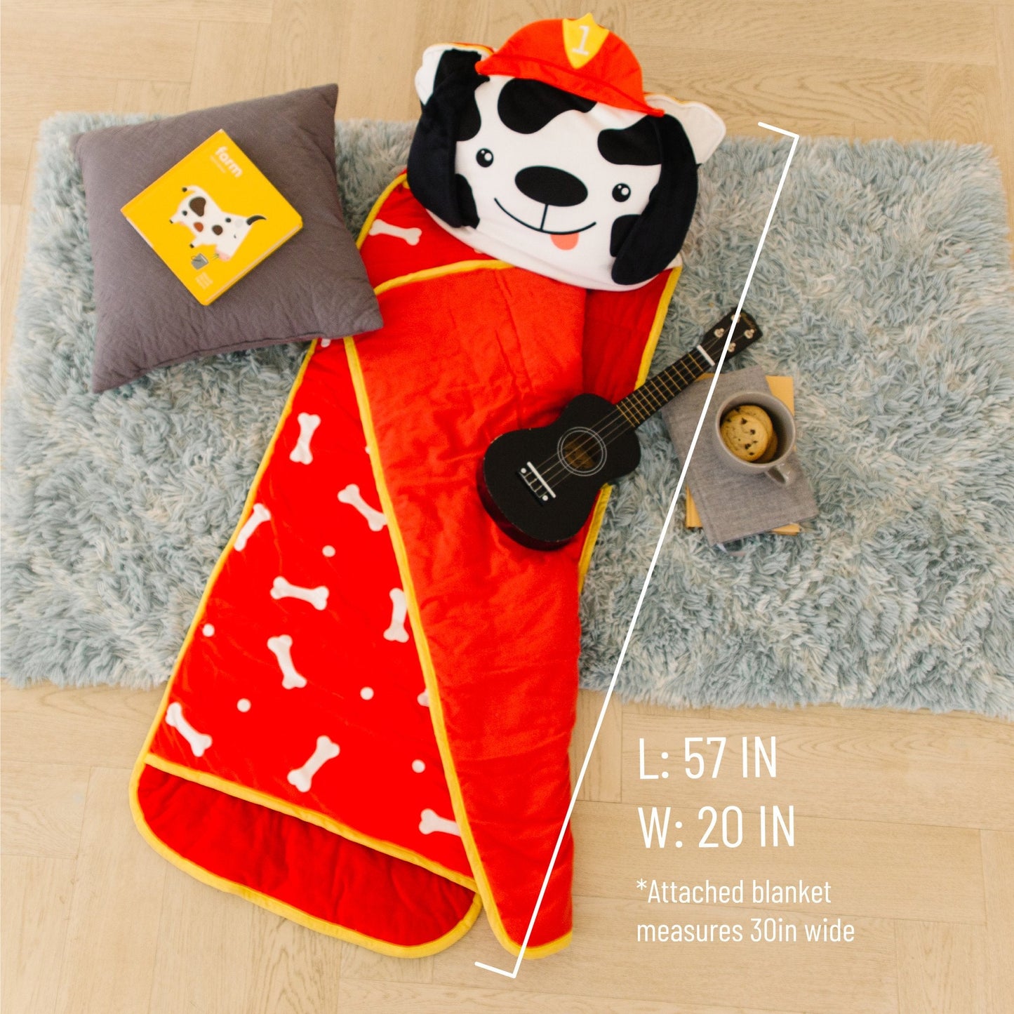 Wildkin Dalmatian 3 Piece Set Plush Nap Mat+Lunch Box+Backpack Bundle offer
