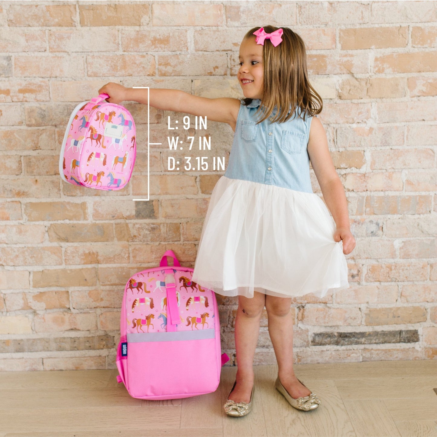Wildkin Vegan Clip-in Lunch Box+Pack It All 15" Backpack Set