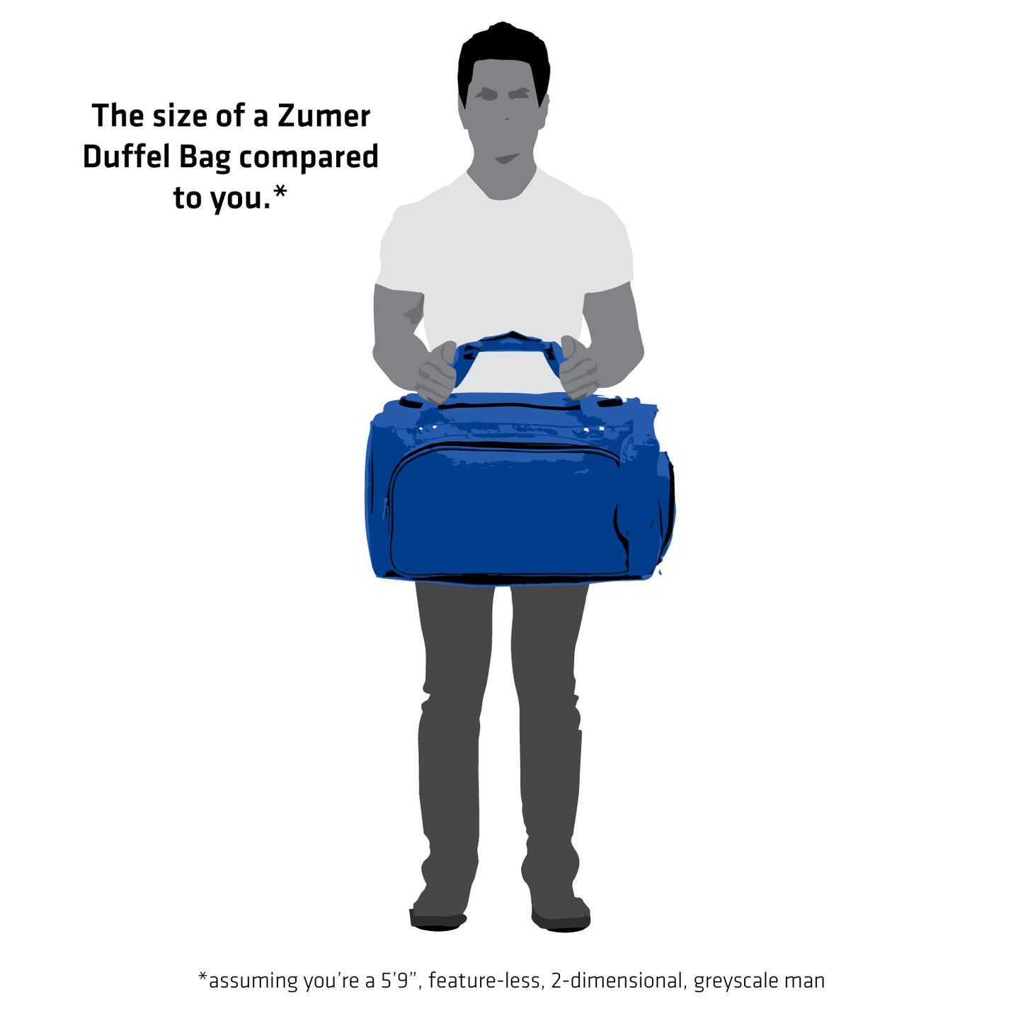 Zumer Sport Soccer Duffel Bag Full-Size Travel Duffel Carry-On Bag