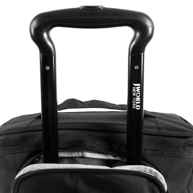 J World New York Wheeled shopping Cart Shopper Rolling Bag