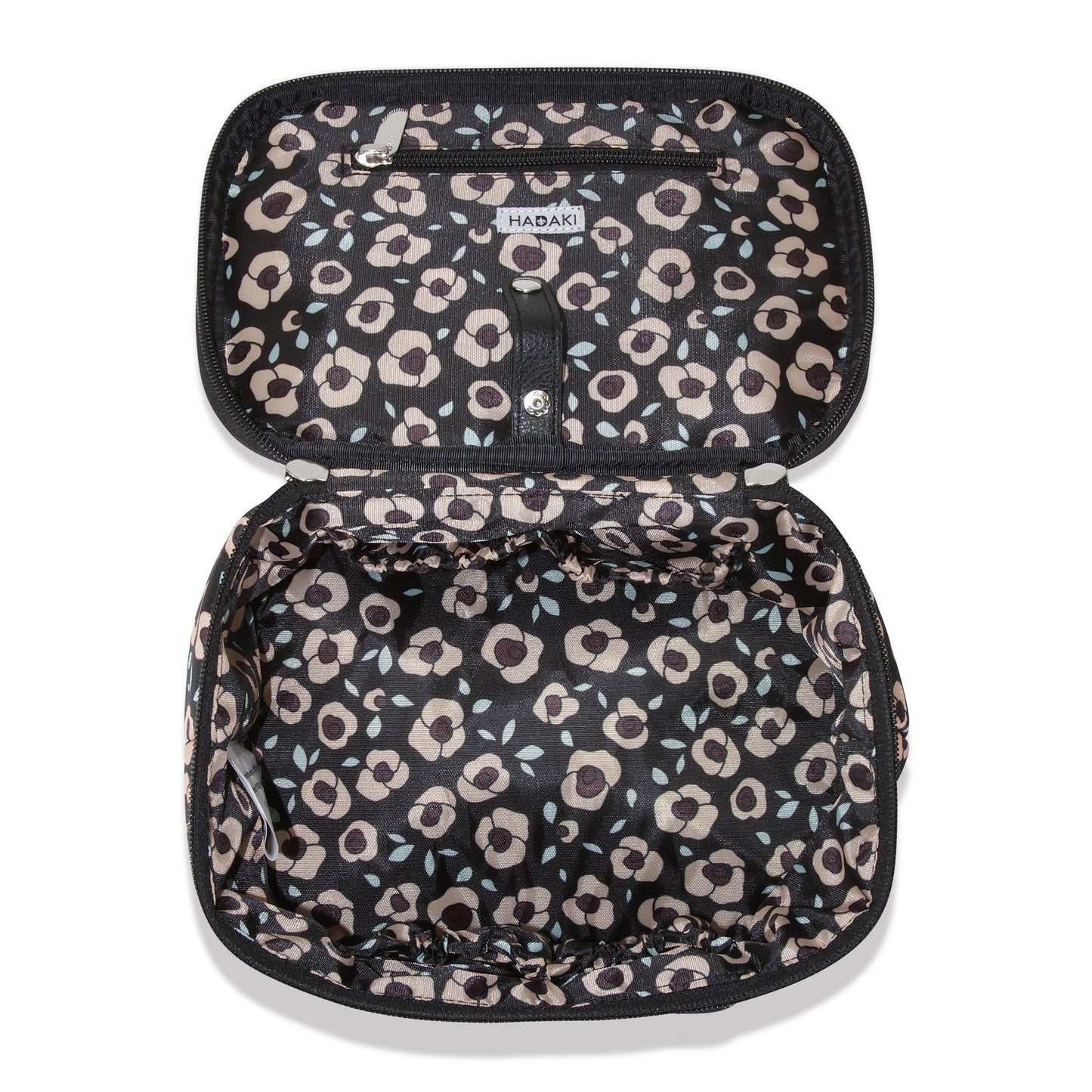 Hadaki Eco-friendly Vegan Leather Train Case Travel Organizer Cosmetic Case