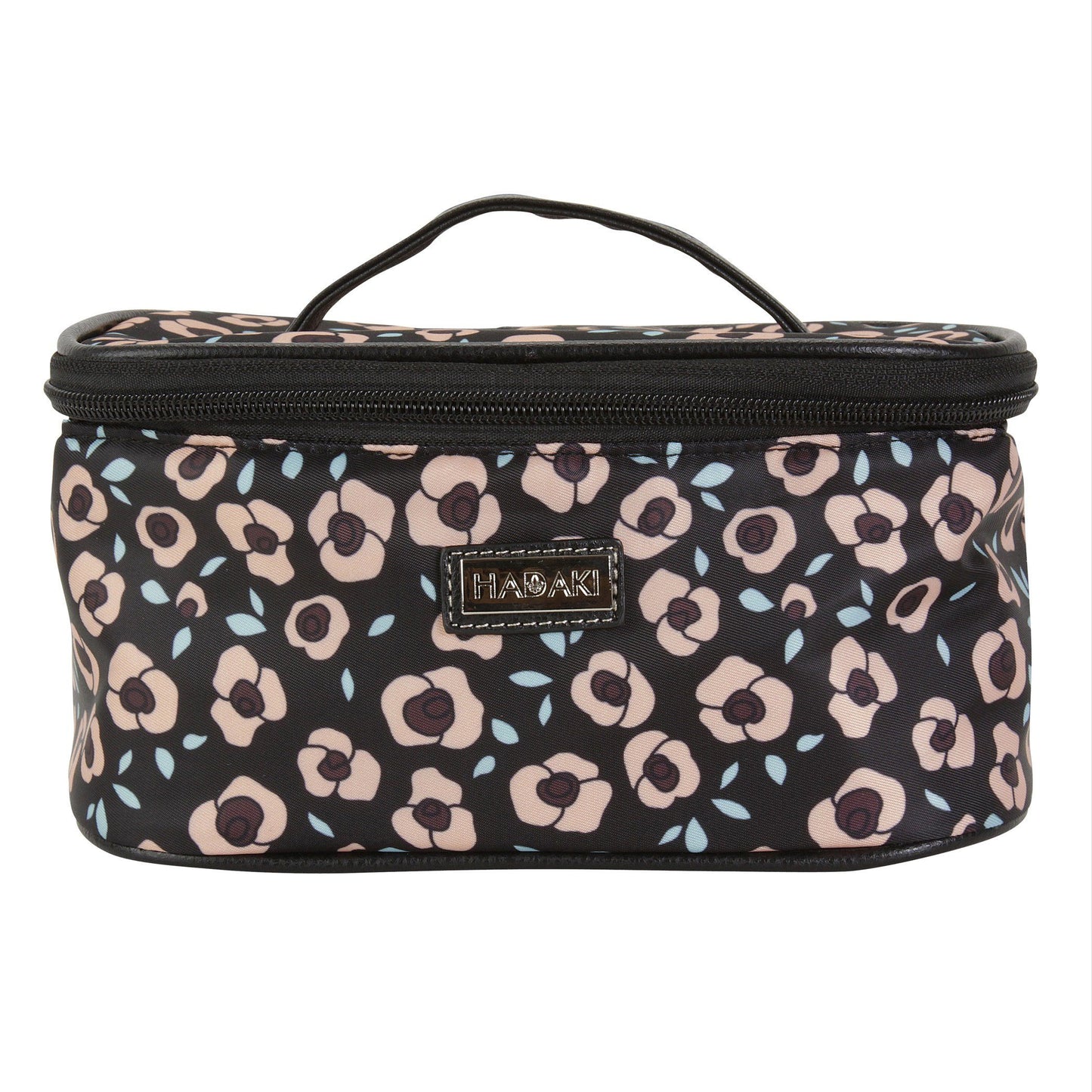 Hadaki Eco-friendly Vegan Leather Train Case Travel Organizer Cosmetic Case