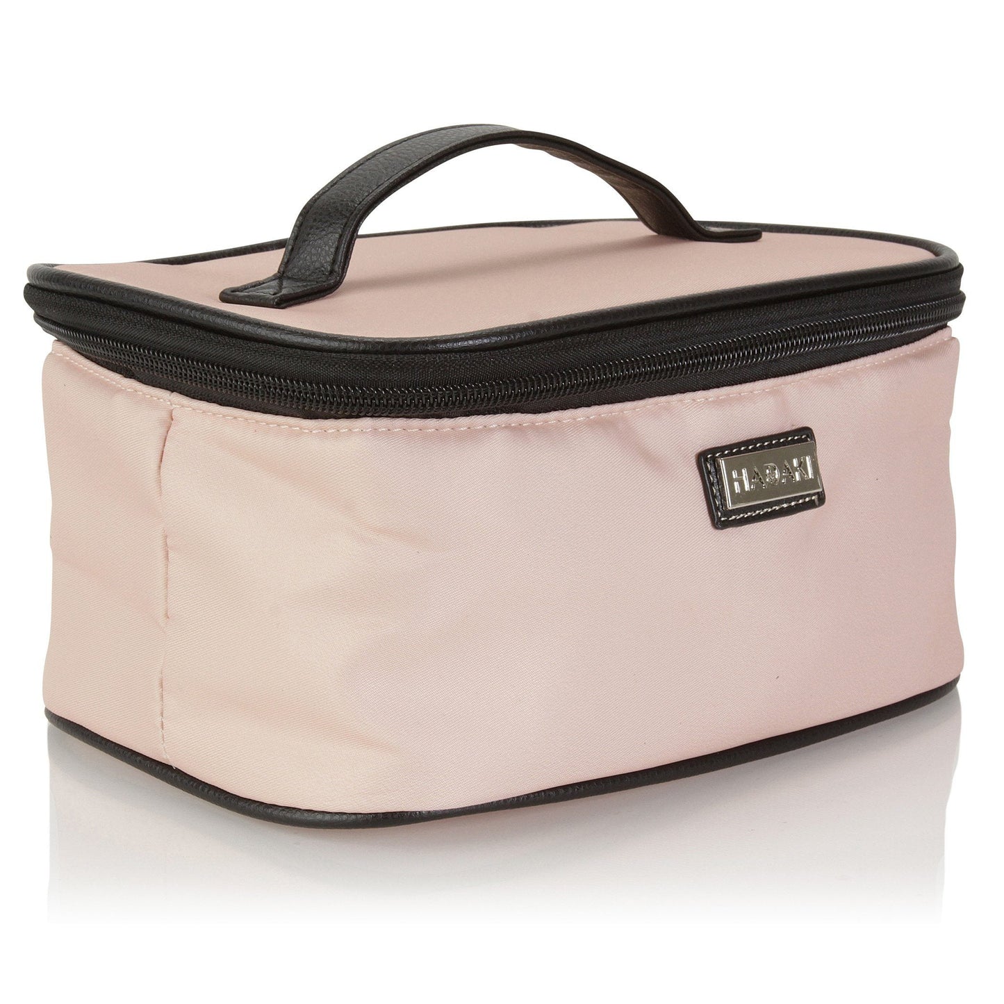 Hadaki Eco-friendly Vegan Leather Train Case Travel Organizer Cosmetic Case