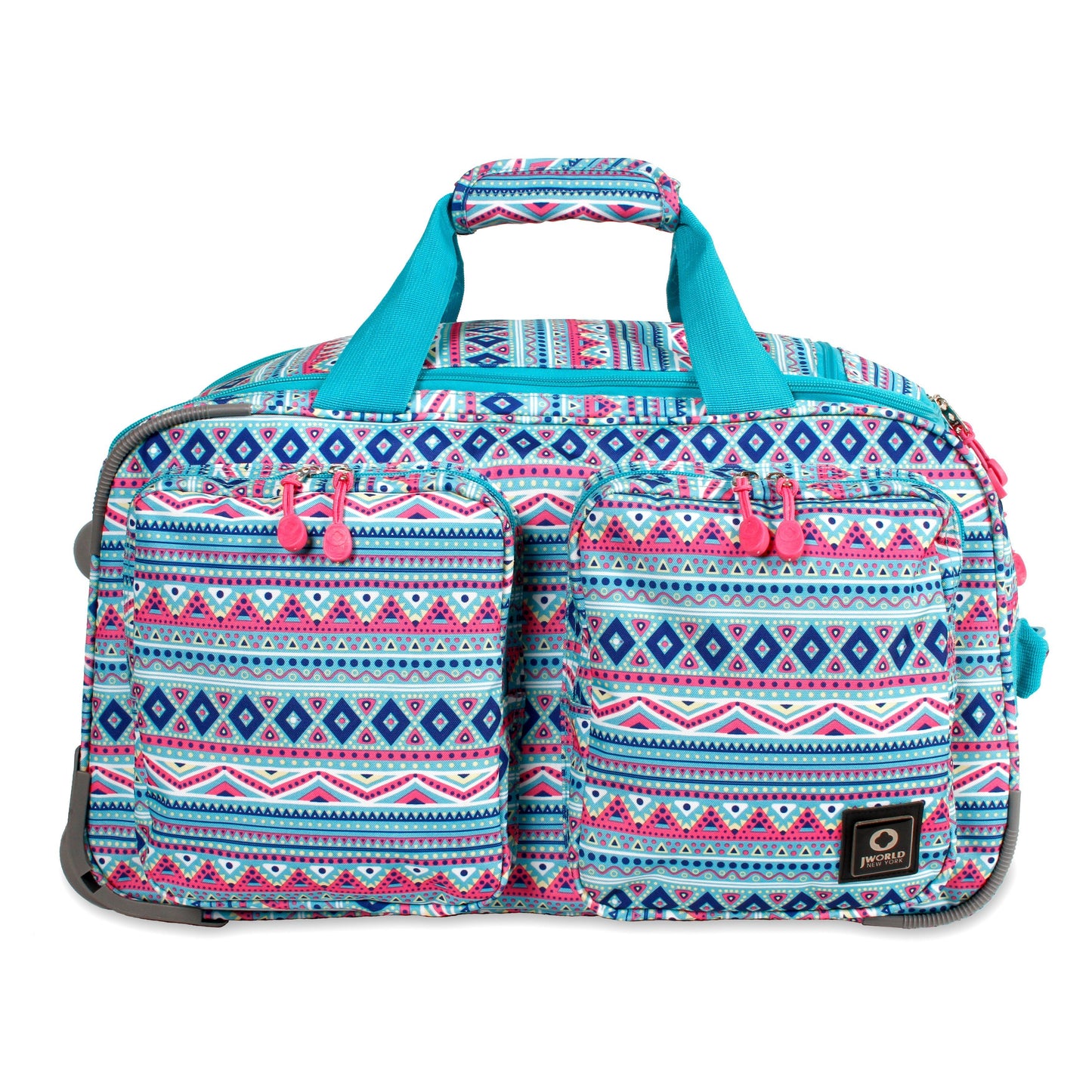 J World New York DUANE 21" Travel Rolling Duffel Bag