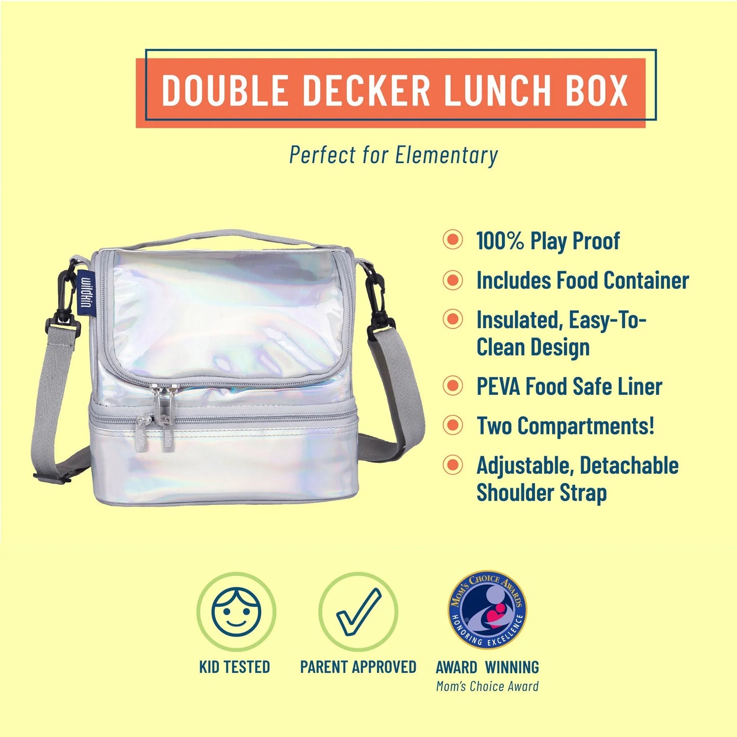 Wildkin Insulated Two Compartment Lunch Bag