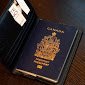 White Rhino Unisex Cork Vegan Eco friendly Passport Wallet