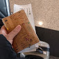 White Rhino Unisex Cork Vegan Eco friendly Passport Wallet