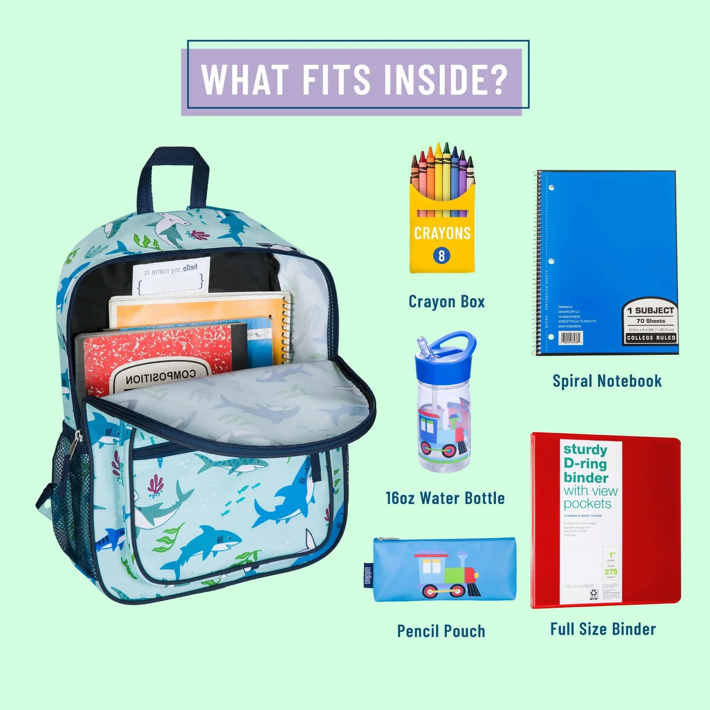 Wildkin Day2Day Vegan Kids Backpack 14.5"