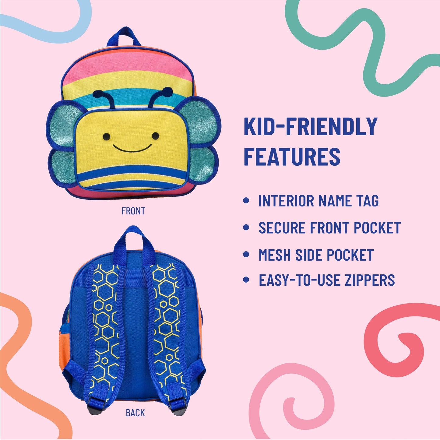 Wildkin Vegan Wild Bunch Kids Backpack For 3-6 years