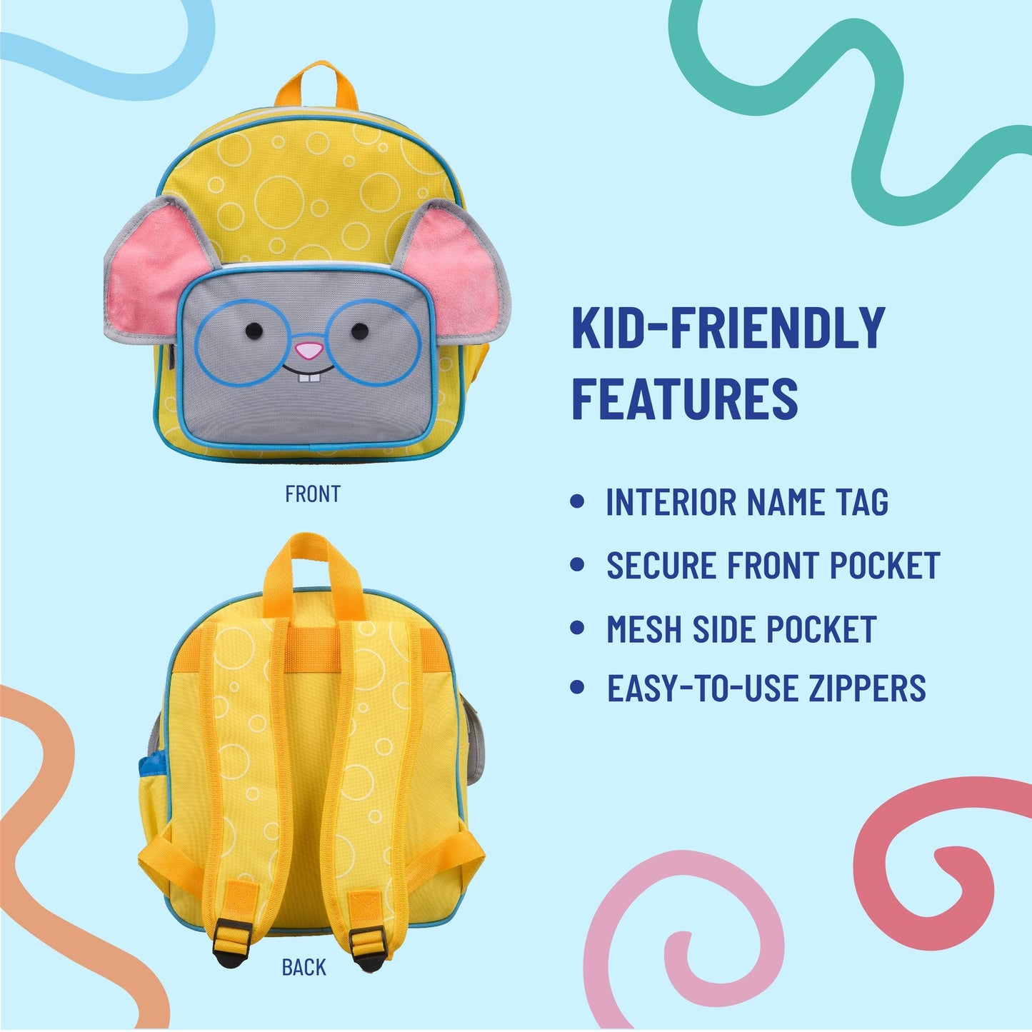 Wildkin Vegan Wild Bunch Kids Backpack For 3-6 years