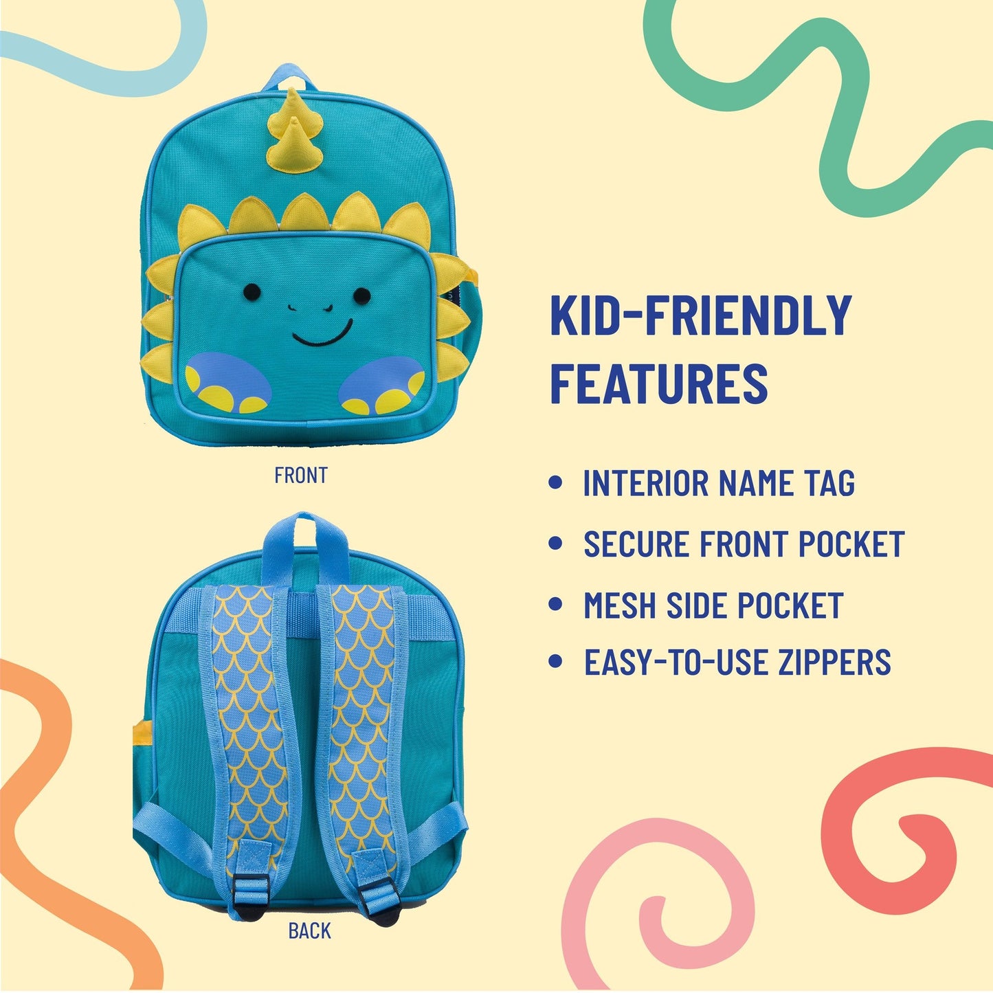Wildkin Vegan Wild Bunch Kids Backpack For 3-6 years