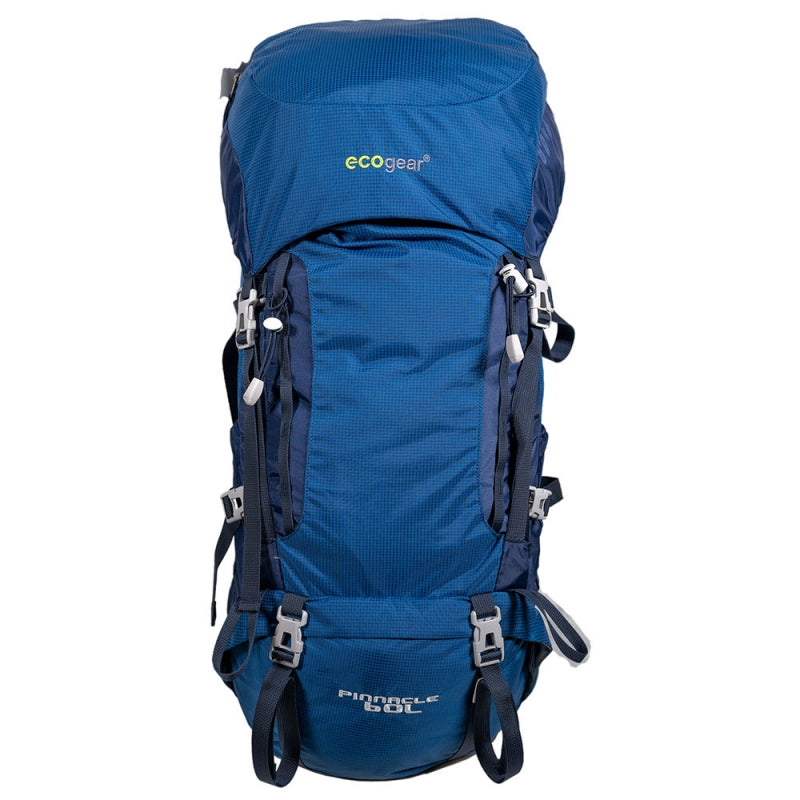 Ecogear Pinnacle 60L lightweight  Hiking Backpack With Rain Cover