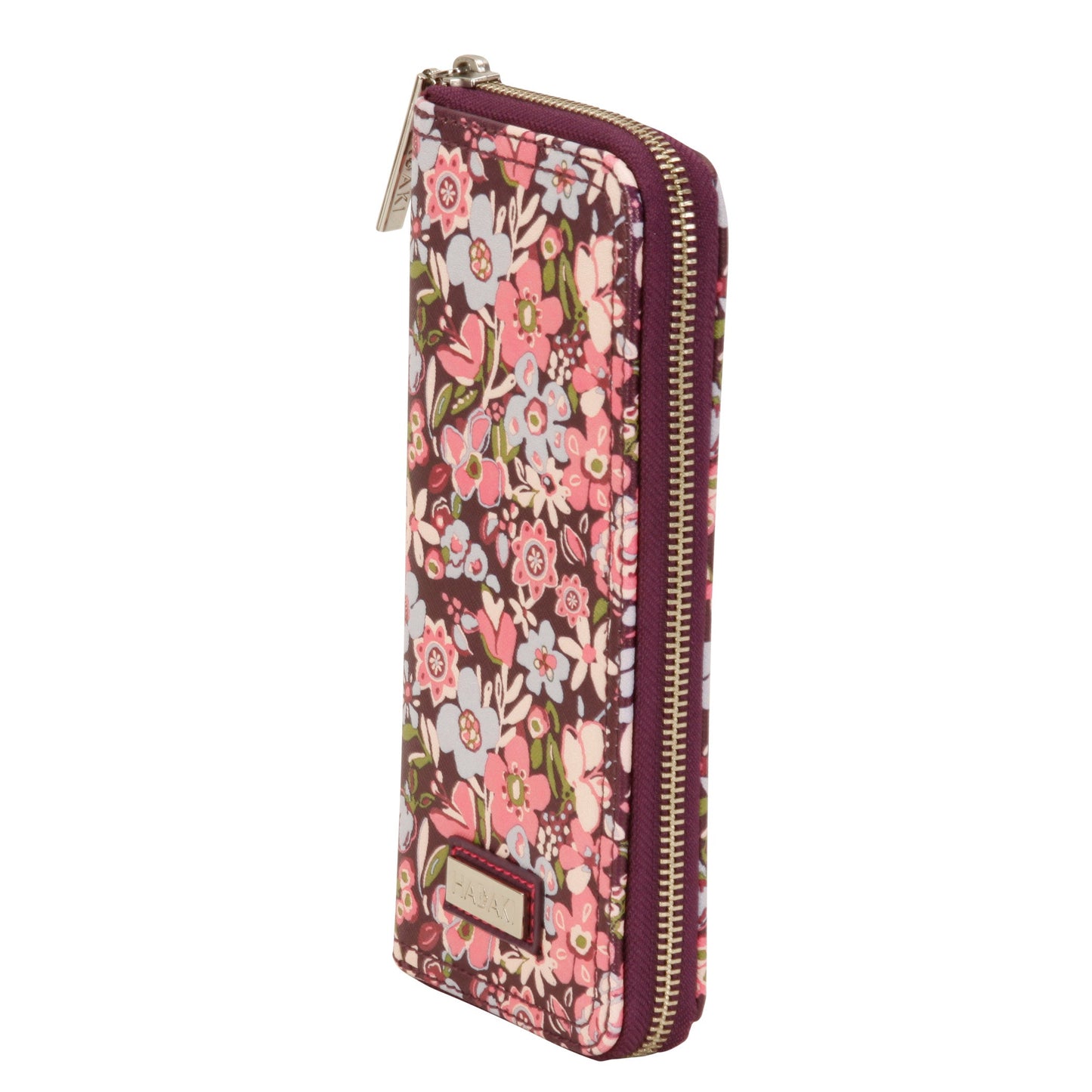 Hadaki Vegan Leather Large Money Pod Zippered Wallet