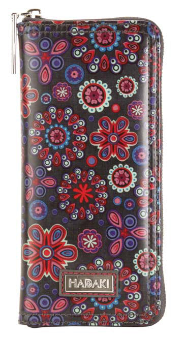 Hadaki Vegan Leather Large Money Pod Zippered Wallet
