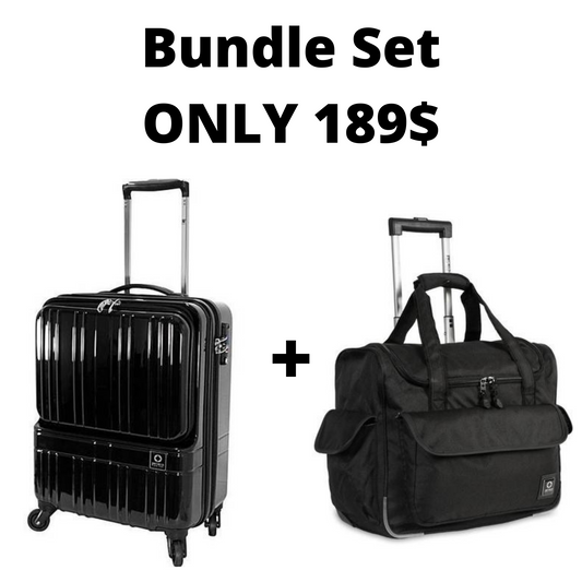 Bundle Offer J World 18" Carry on +Underseat Rolling Tote
