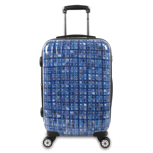 J World New York 20" Expandable TITAN Polycarbonate Carry on ART