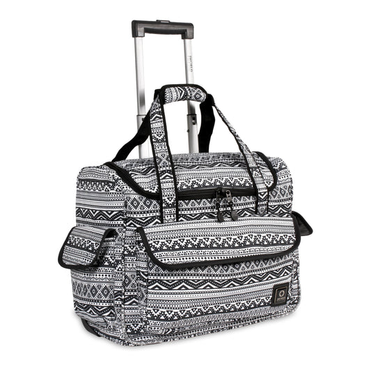J World New York Donna Travel Rolling Tote Underseat Carry On Bag