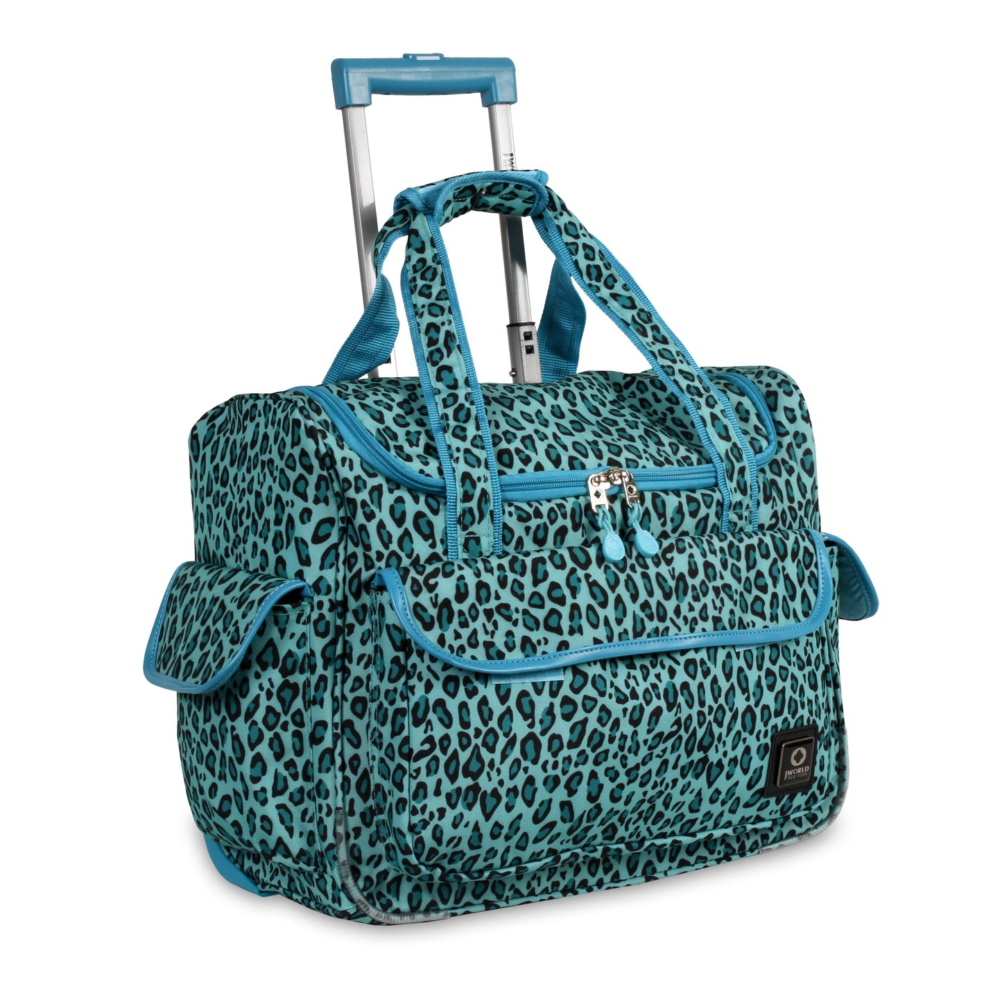 J World New York Donna Travel Rolling Tote Underseat Carry On Bag